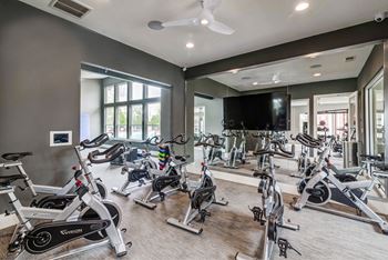 Fitness center with yoga/spin studio